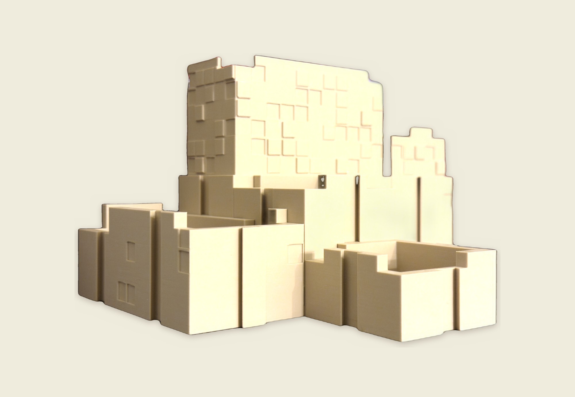 Brutal Modular detail, tan finish