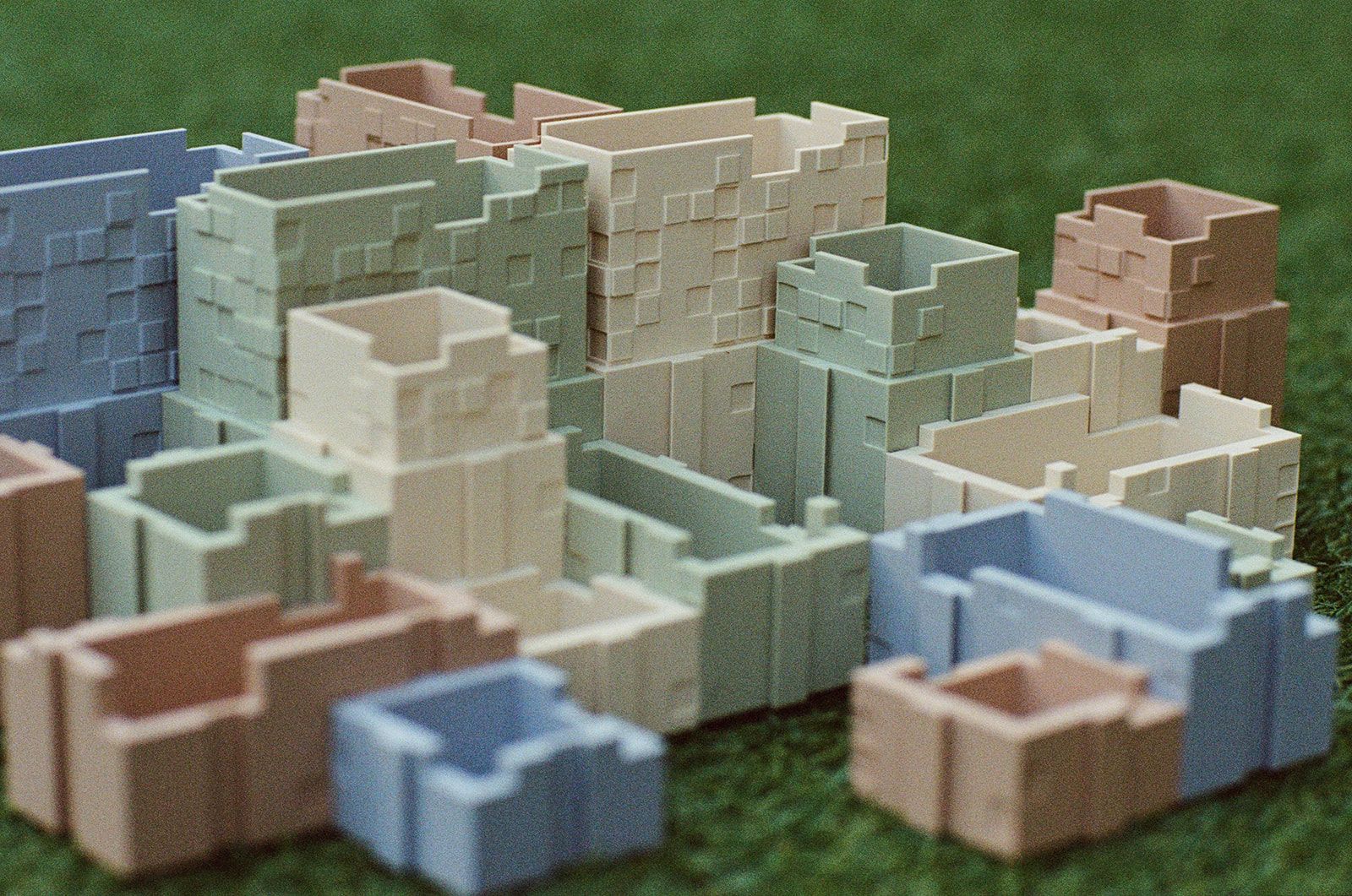Organiser system spread across grass