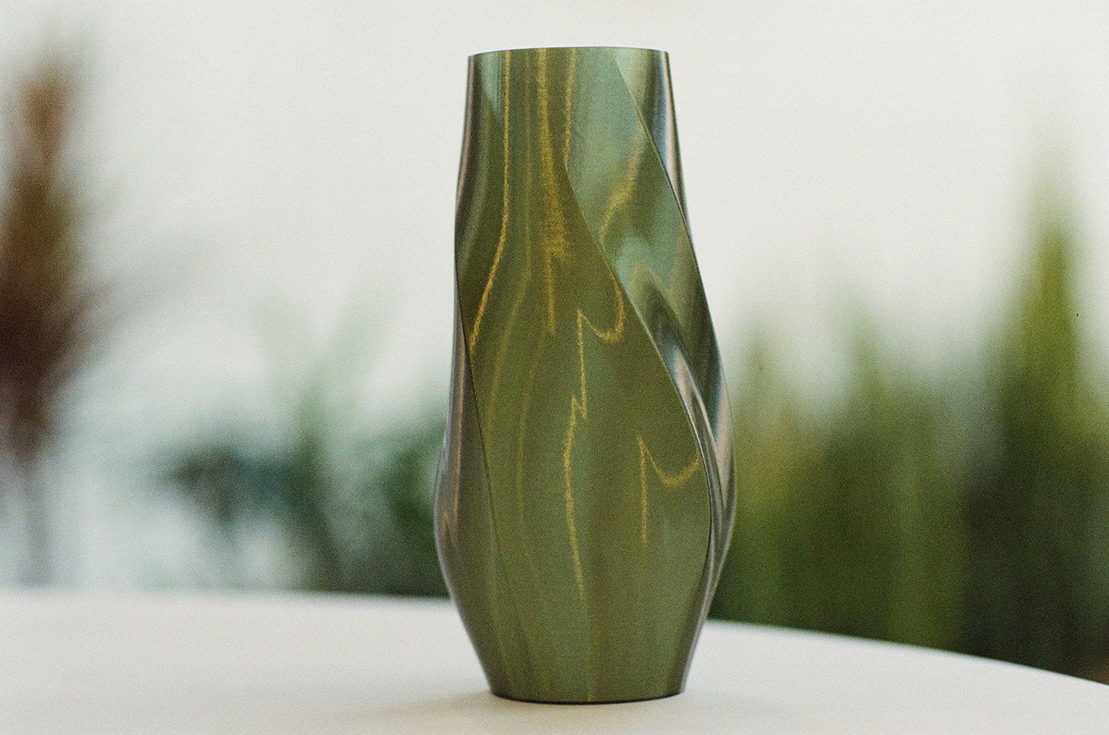 Green vase