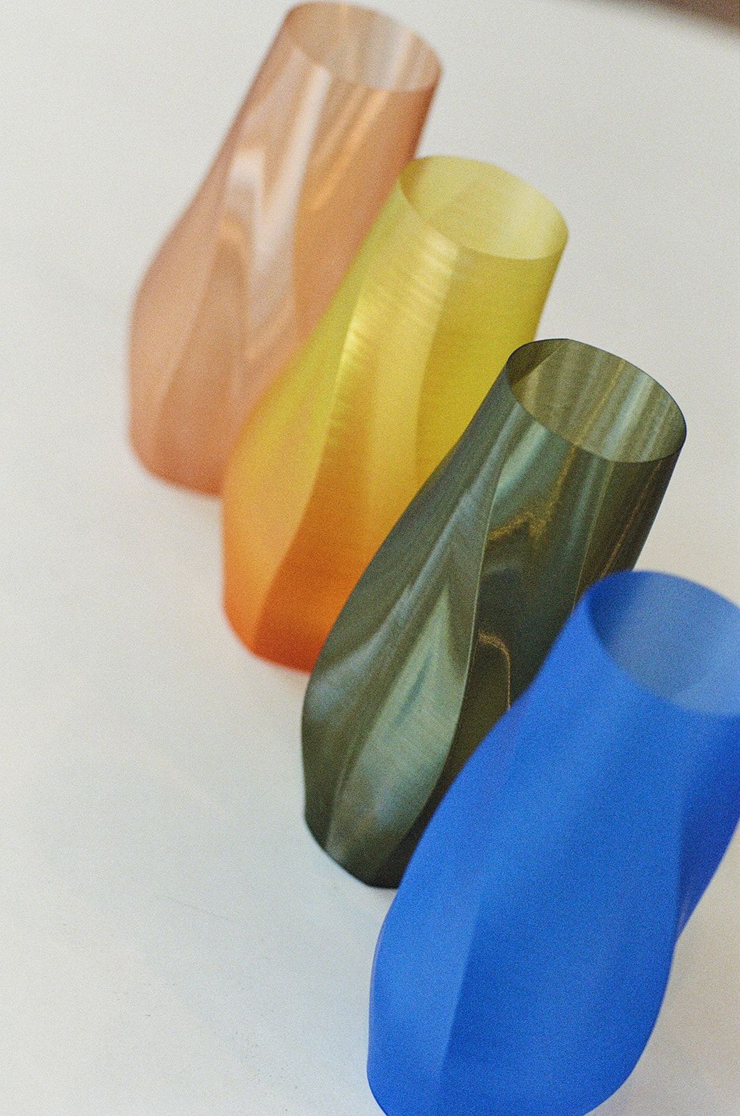 Four vases from above