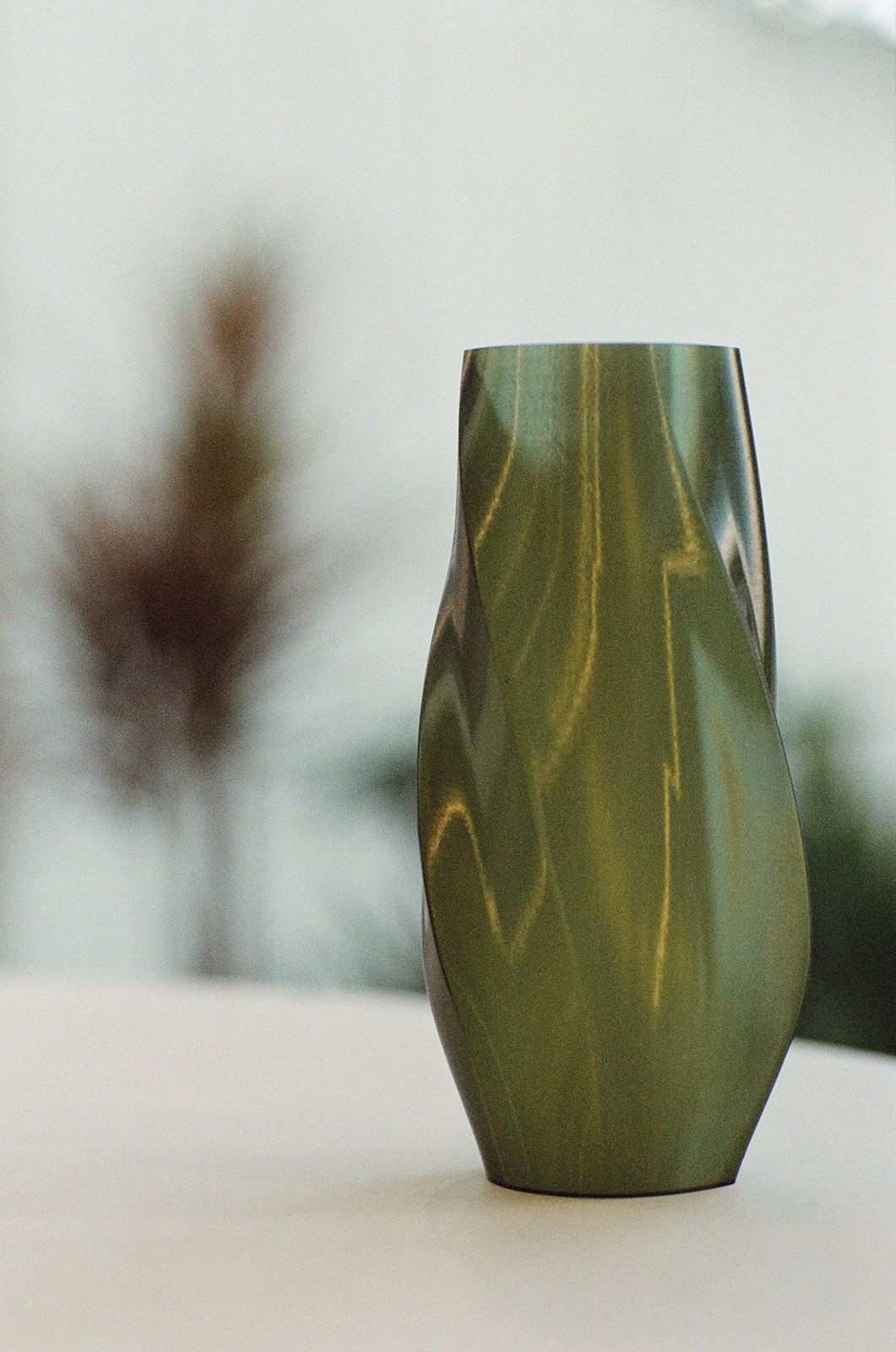 Green vase